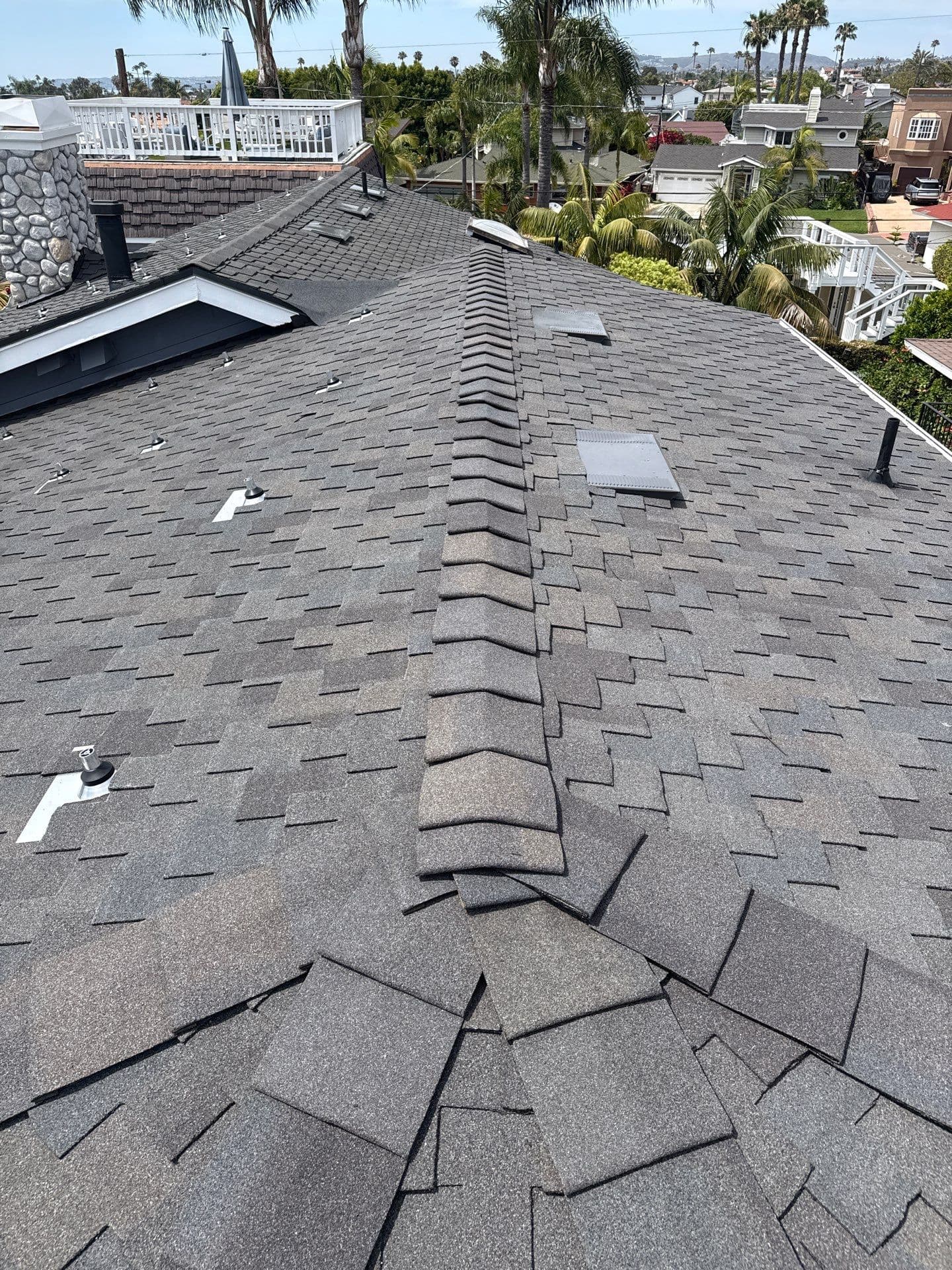 New roof after full replacement